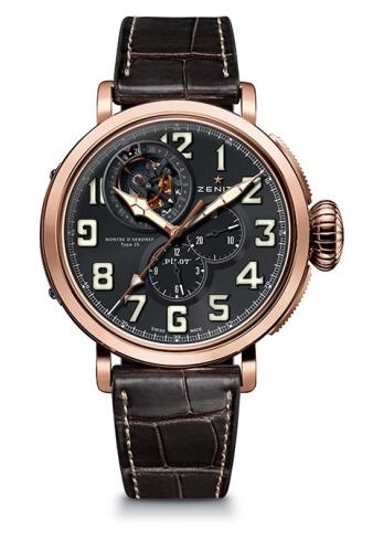 Review Zenith Pilot Type 20 Tourbillon Replica Watch 87.2430.4035/21.C721 - Click Image to Close